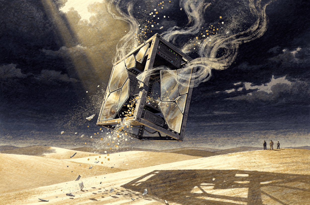 Editorial illustration for: Cloud Infrastructure Assumptions Shattered as AWS Confirms Unrecoverable Data Loss in Middle East Strike