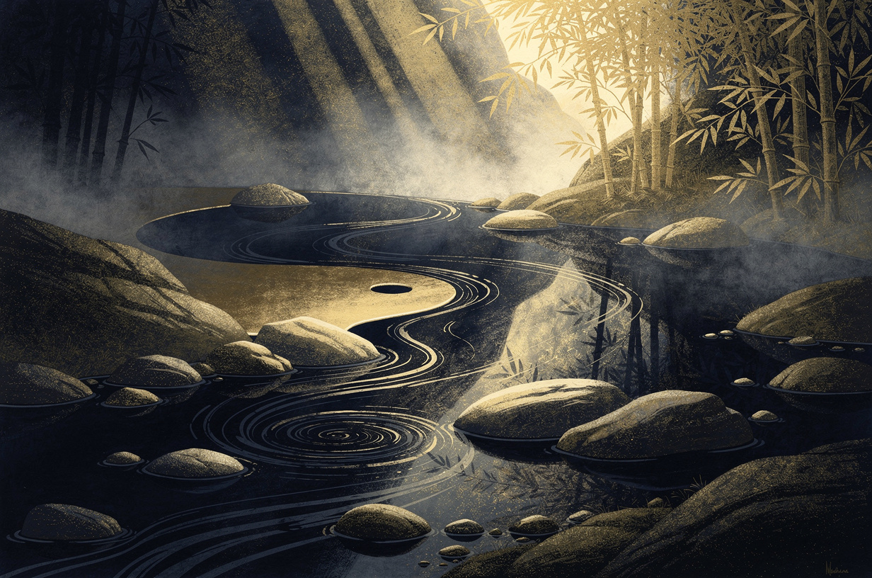 Editorial illustration for: The Way That Can Be Named: An Introduction to Taoism