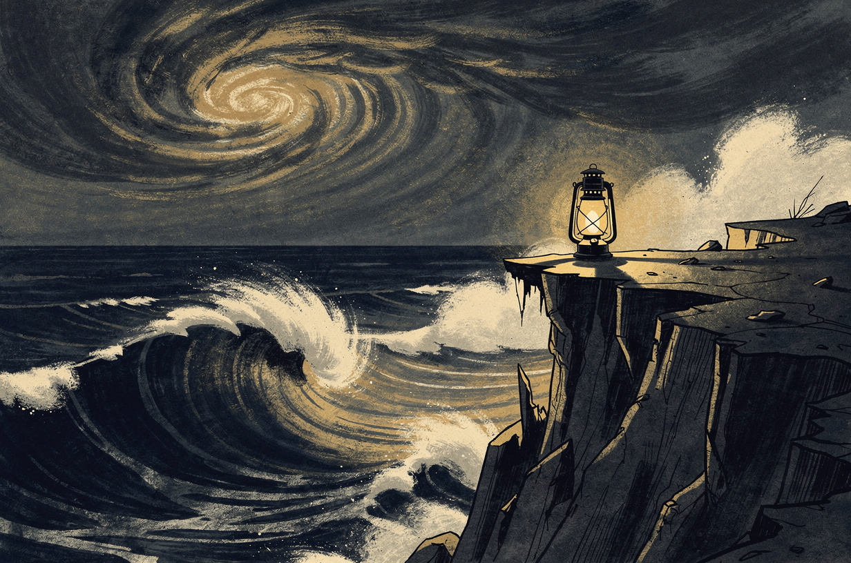 Editorial illustration for: El Niño Emergency, Midway Rising Negotiations, and a Padres Showdown Define Tuesday in San Diego