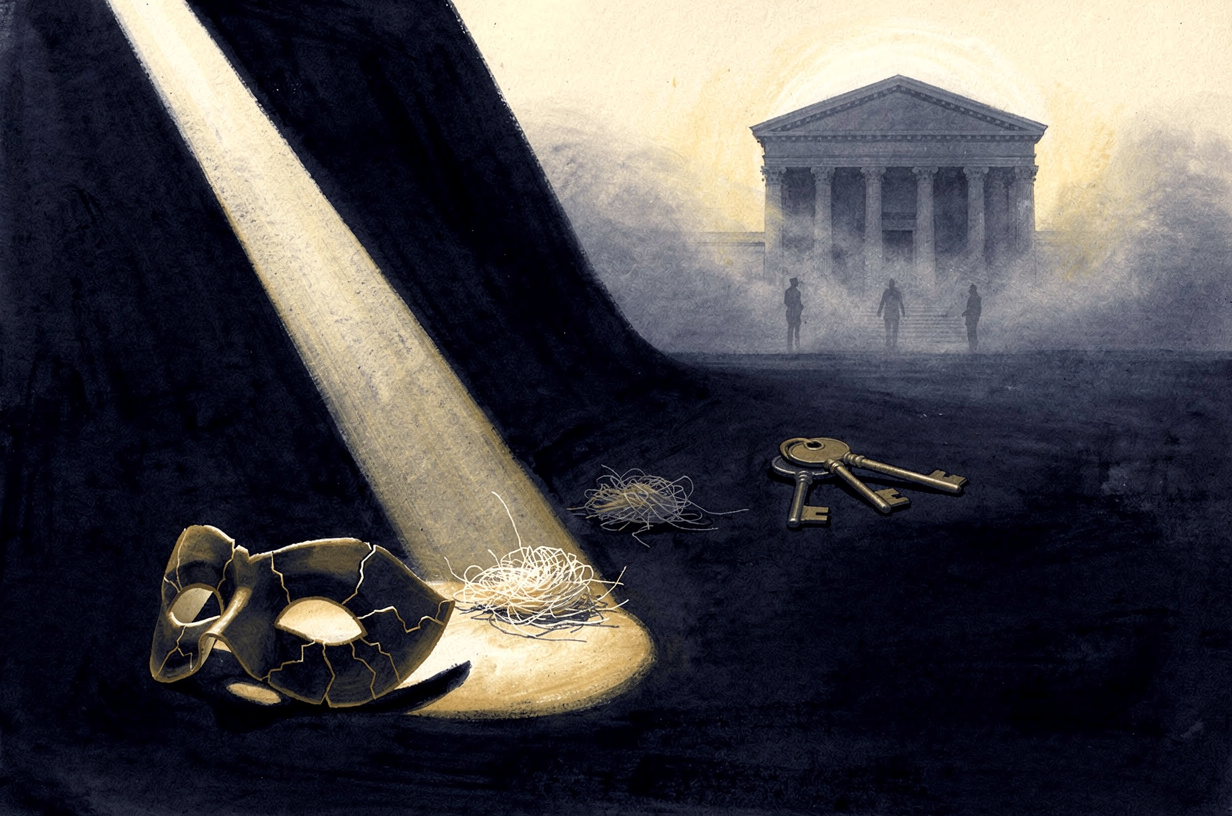 Editorial illustration for: Shadows Across the West: Three Cases Where Justice Followed the Evidence Home