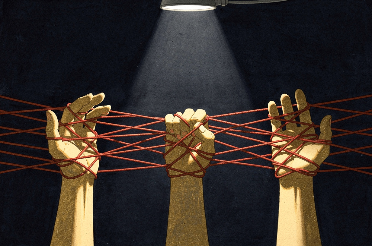 Editorial illustration for: Dead Reckoning: Three Killers Undone by Their Own Hands