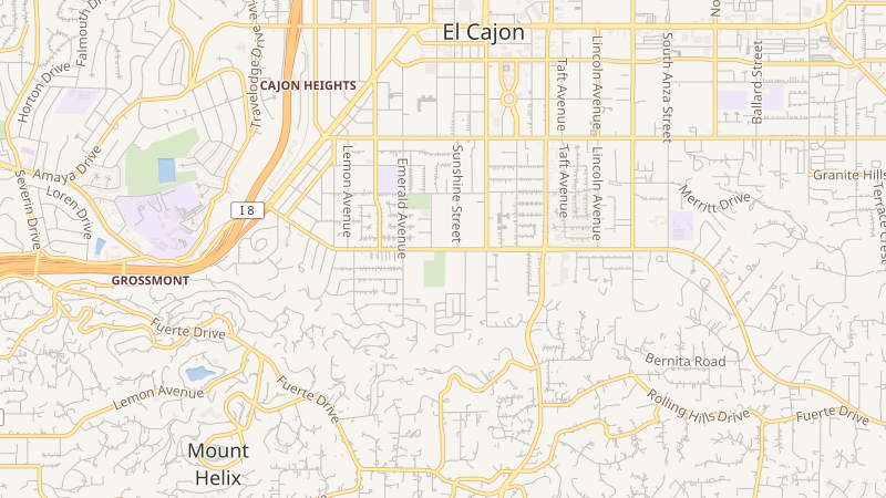 Map of Chase Avenue, El Cajon, CA
