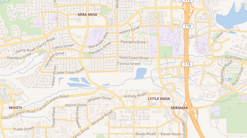 Map of Summerview Court, Mira Mesa, San Diego, CA