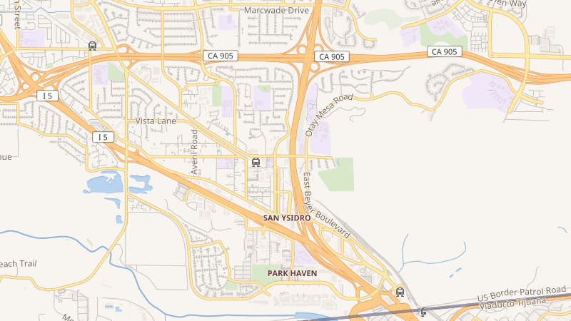 Map of San Ysidro Branch Library, San Diego, CA