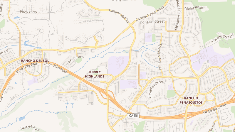 Map of Westview High School, 13500 Camino Del Sur, San Diego, CA