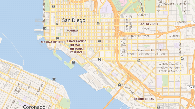 Map of Park 12, Downtown San Diego, CA