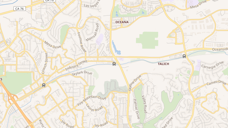 Map of El Camino Real, San Diego, CA