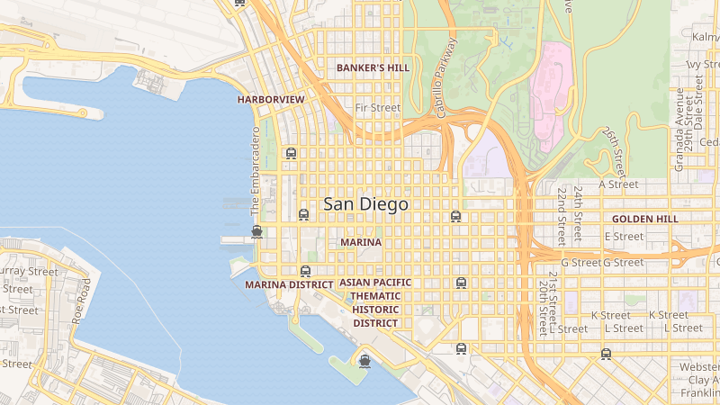 Map of 202 C Street, San Diego, CA