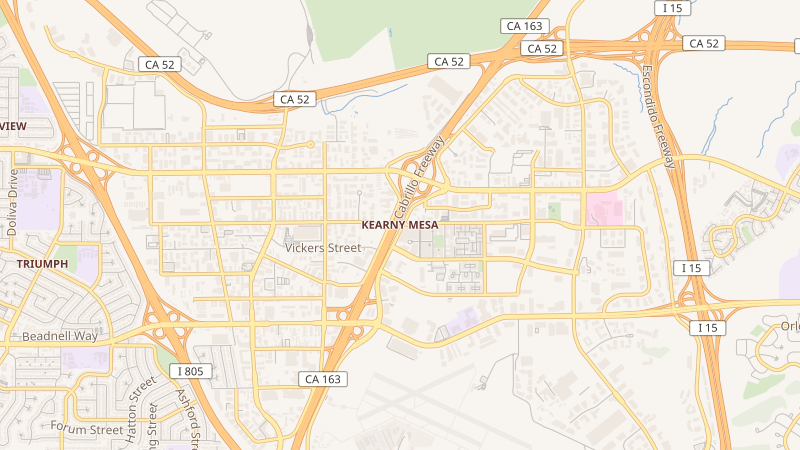 Map of Kearny Mesa, San Diego, CA